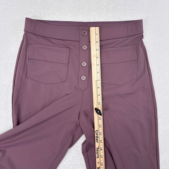 Halara Pants Womens Size Large Pink High Rise Wide Leg Baggy Career Pockets NEW - Picture 9 of 10